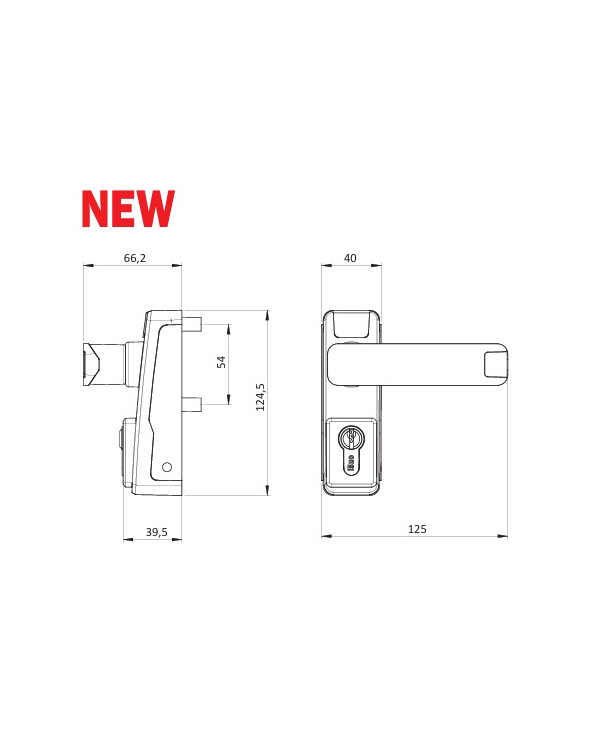 ISEO COMANDO ESTERNO MANIGLIA IDEA-PUSH MINI NEW