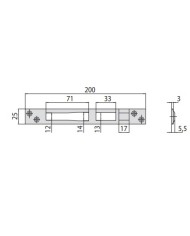 CISA CONTROPIASTRA INOX ART 06462.01