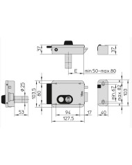 VIRO ELETTROSERRATURA APPLICARE V97 SX PULSANTE