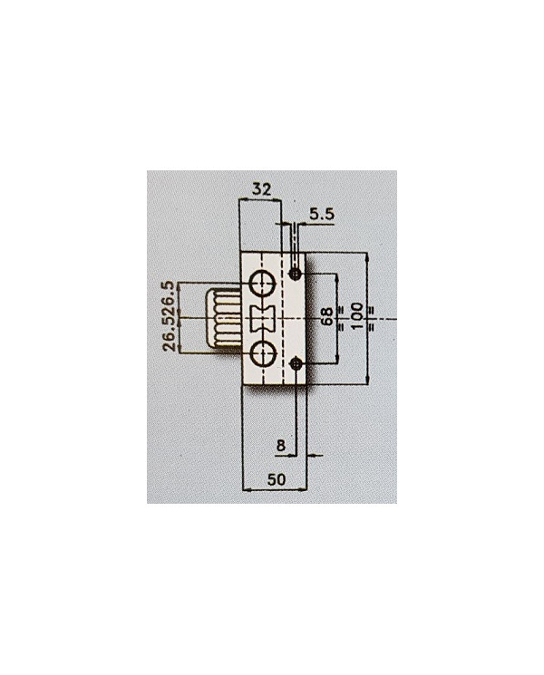 CR SERRATURA APPLICARE POMPA DX ART 1600 VERN