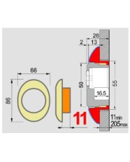DISEC PROTEZIONE MONOLITO CIL OTT ART BD291N-25D