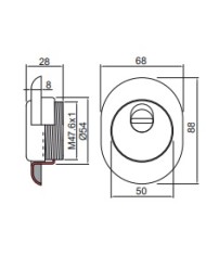 DISEC PROTEZIONE MAGNETICA CIL BR ART MRM29