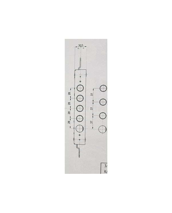 MOTTURA SERRATURA BLINDATI DM I37 E63+10 ART 52571