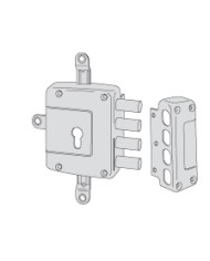 CISA SERRATURA QUINTUPLA DX DOPPIA MAPPA ART 56172