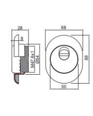 DISEC PROTEZIONE MAGNETICA CIL CL ART MRM39