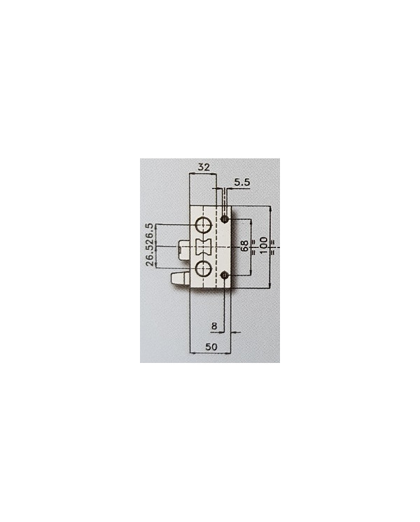 CR SERRATURA APPLICARE DM SOLO MAND SX ART 1800