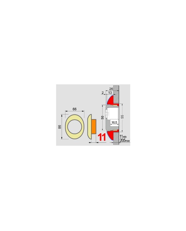 DISEC PROTEZIONE MONOLITO CIL OTT ART BD291N-25D