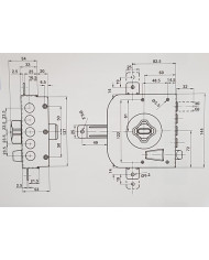 POTENT SERRATURA TRIPLICE SX ART 495/STN6